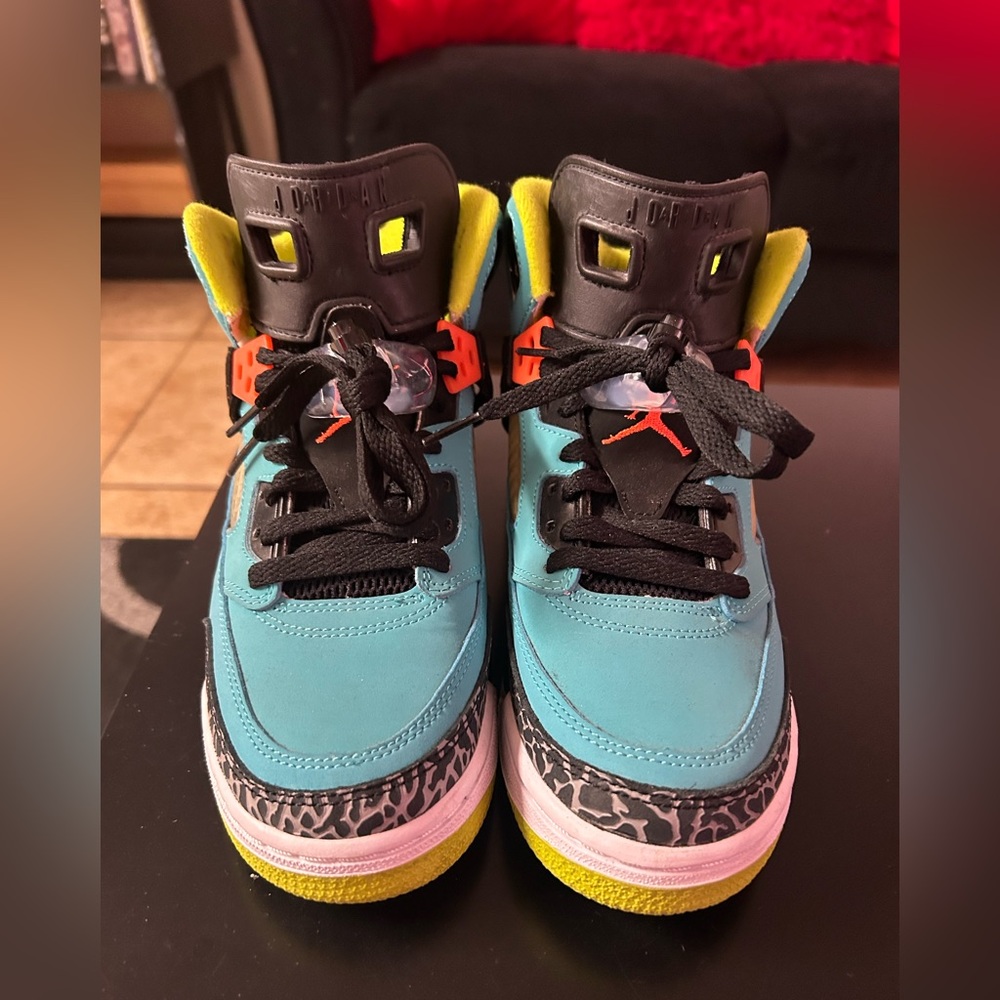 Multi colored Jordan shoes